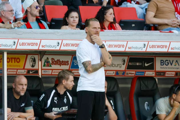 Eugen Polanski (Borussia Mönchengladbach, Trainer), Mimik, Gesichtsausdruck, Emotion , Deutschland, Fussball, 1. Bundesliga, 3.Spieltag, 2026 2027, SC Freiburg vs. Borussia Mönchengladbach, 12.09.2026, Freiburg im Breisgau Europa-Park Stadion Deutschland *** Eugen Polanski, Borussia Mönchengladbach, Coach, Facial Expressions, Emotion, Germany, Soccer, Bundesliga 1, Matchday 3, 2026–2027, SC Freiburg vs. Borussia Mönchengladbach, September 12, 2026, Freiburg im Breisgau, Europa-Park Stadium, Germany Copyright: xGrantxHubbsx