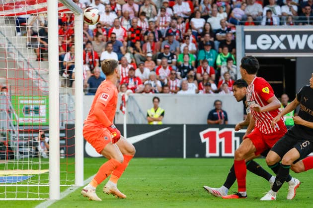 3:0 Tor fuer SC Freiburg durch Igor Matanovic (SC Freiburg, 31) , Deutschland, Fussball, 1. Bundesliga, 3.Spieltag, 2026 2027, SC Freiburg vs. Borussia Mönchengladbach, 12.09.2026, Freiburg im Breisgau Europa-Park Stadion Deutschland *** 3-0 Goal for SC Freiburg by Igor Matanovic, SC Freiburg, 31, Germany, Soccer, Bundesliga 1, Matchday 3, 2026–2027, SC Freiburg vs. Borussia Mönchengladbach, September 12, 2026, Freiburg im Breisgau, Europa-Park Stadium, Germany Copyright: xGrantxHubbsx