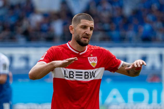 Fussball: 1. Bundesliga, 3. Spieltag, TSG Hoffenheim - VfB Stuttgart am 12.09.2026 in Sinsheim (SNP Arena), Deutschland, Saison 2026 2027: Jeff Chabot (VfB Stuttgart, 24) Sinsheim SNP Arena Deutschland *** Soccer: Bundesliga 1, Matchday 3, TSG Hoffenheim vs. VfB Stuttgart on September 12, 2026, at Sinsheim SNP Arena, Germany, 2026–2027 season. Jeff Chabot, VfB Stuttgart, 24, Sinsheim SNP Arena, Germany Copyright: xPhilippxImhofx