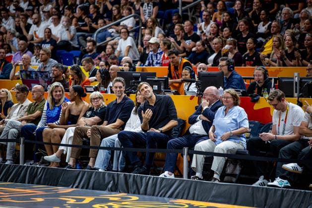 Basketball Berlin 12.09.2026 FIBA Women™s Basketball World Cup Germany 2026 Halbfinale Semifinal Frankreich (FRA) - Deutschland (GER) Pau Gasol Sue Bird Dirk Nowitzki Ingo Weiss