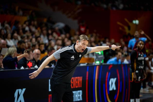 Basketball Berlin 12.09.2026 FIBA Women™s Basketball World Cup Germany 2026 Halbfinale Semifinal Frankreich (FRA) - Deutschland (GER) Olaf Lange (Deutschland, Trainer)