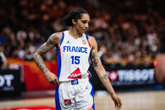 FIBA Women™s Basketball World Cup 2026: Frankreich vs. Deutschland, 12.09.2026 Gabby Williams (Frankreich, 15); Basketball, FIBA Women™s Basketball World Cup 2026, Final Phase, Halbfinale: Frankreich vs. Deutschland am 12.09.2026 in der Uber Arena, Berlin Copyright: xBEAUTIFULxSPORTS Tonhäuserx