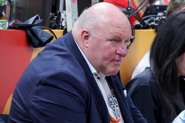 Praesident Ingo Weiss (Deutscher Basketball Bund) looks dejected during the FIBA Women s Basketball World Cup Germany 2026 semifinals match between France and Germany at Berlin Arena on September 12, 2026 in Berlin, Germany. (Photo by Marco Steinbrenner DeFodi Images) -