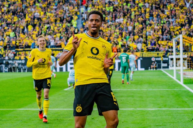 1. Bundesliga, 3. Spieltag, Borussia Dortmund vs. SC Paderborn 07 am 12.09.2026 Tor zum 2:0 durch Felix Nmecha *** Bundesliga 1, Matchday 3, Borussia Dortmund vs. SC Paderborn 07 on September 12, 2026. Goal to make it 2–0 by Felix Nmecha Copyright: xBahhoxKarax