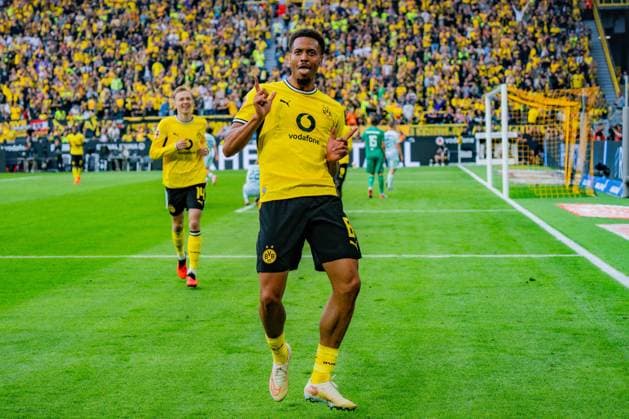 1. Bundesliga, 3. Spieltag, Borussia Dortmund vs. SC Paderborn 07 am 12.09.2026 Tor zum 2:0 durch Felix Nmecha *** Bundesliga 1, Matchday 3, Borussia Dortmund vs. SC Paderborn 07 on September 12, 2026. Goal to make it 2–0 by Felix Nmecha Copyright: xBahhoxKarax