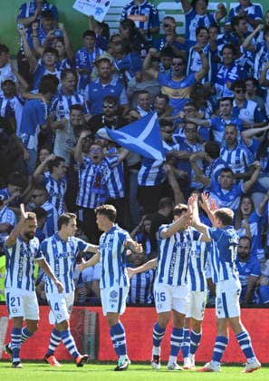 ESP: LaLiga EA Sports Racing Santander v Deportivo Alaves Ville Koski of Alaves scores goal and celebrates during LaLiga EA Sports between Racing Santander v Deportivo Alaves played at Campos de de El Sardinero Stadium in Cantabria on September 12, 2026 in Spain Spain Futbol Copyright: xAgenciaxLOFx
