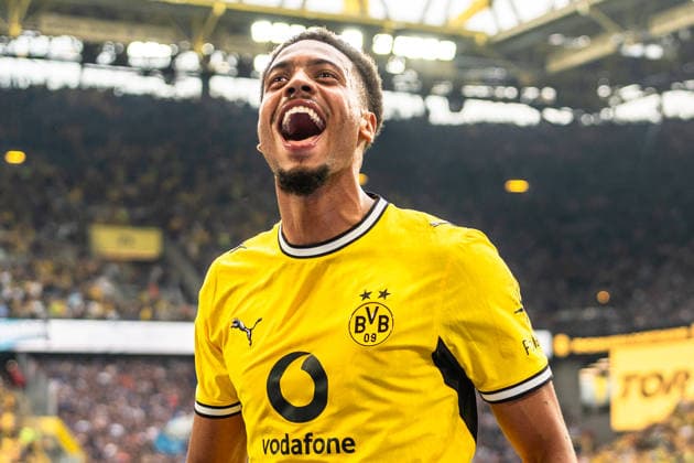 Deutschland: Bundesliga 2026 2027 3. Spieltag, Borussia Dortmund vs. SC Paderborn 07 , Samstag, 12.09.2026 Signal Iduna Park, Nordrhein-Westfalen Tor zum 3:0 durch Felix Nmecha (Borussia Dortmund, 8) Jubel Freude Emotionen Torjubel *** Germany Bundesliga 2026–2027, Matchday 3, Borussia Dortmund vs. SC Paderborn 07, Saturday, September 12, 2026, Signal Iduna Park, North Rhine-Westphalia. Goal to make it 3–0 by Felix Nmecha for Borussia Dortmund, 8: Cheering, joy, emotions, goal celebration Copyright: xCelinaxLeiersx