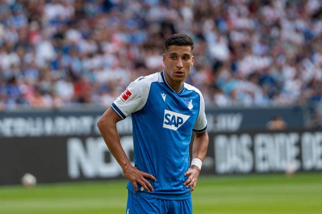 Fussball: 1. Bundesliga, 3. Spieltag, TSG Hoffenheim - VfB Stuttgart am 12.09.2026 in Sinsheim (SNP Arena), Deutschland, Saison 2026 2027: Adam Daghim (TSG Hoffenheim, 14) Sinsheim SNP Arena Deutschland *** Soccer, Bundesliga 1, Matchday 3, TSG Hoffenheim vs. VfB Stuttgart on September 12, 2026, at Sinsheim SNP Arena, Germany, 2026–2027 season, Adam Daghim (TSG Hoffenheim), 14, Sinsheim SNP Arena, Germany Copyright: xPhilippxImhofx