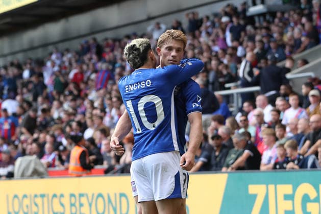 12th September 2026; Selhurst Park, London, England; Premier League Football, Crystal Palace versus Ipswich Town; Zian Flemming of Ipswich Town celebrates his goal in the 90th minute for 2-3 KatiexChan