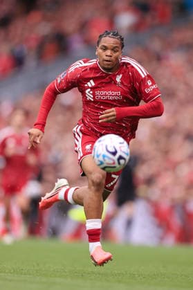 Football - Premier League - Liverpool v Fulham 12th September 2026 - Premier League - Liverpool v Fulham - Rio Ngumoha of Liverpool - Photo: Simon Stacpoole Offside. Liverpool UK *** Fußball: Premier League – Liverpool gegen Fulham, 12. September 2026 – Premier League – Liverpool gegen Fulham – Rio Ngumoha von Liverpool – Foto: Simon Stacpoole – Abseits – Liverpool, Großbritannien  Copyright: xSimonxStacpoolexOffside