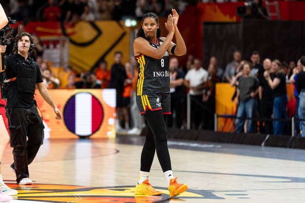 Nyara Sabally (Deutschland, 08) enttaeuscht Enttaeuschung nach Niederlage, GER, Frankreich vs. Deutschland, Basketball, FIBA Women s World Cup 2026, Halbfinale, 12.09.2026 GER, Frankreich vs. Deutschland, Basketball, FIBA Women s World Cup 2026, Halbfinale, 12.09.2026 Berlin Copyright: xEibner-Pressefoto MaxxVincenx EP_MVN