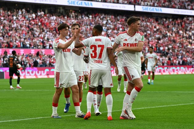 Linton Maina (1. FC Koeln) Torjubel, jubelt mit seiner Mannschaft nach dem Treffer zum 1:0 waehrend des Spiels der 1. Bundesliga zwischen 1. FC Koeln und SV Werder Bremen, RheinEnergieStadion am 12. September 2026 in Koeln, Deutschland. (Foto von Ralf Treese DeFodi Images) +++ Linton Maina (1. FC Koeln) celebrates after scoring his team™s first goal with teammates during the Bundesliga match between 1. FC Koeln and SV Werder Bremen at RheinEnergieStadion on September 12, 2026 in Cologne, Germany. (Photo by Ralf Treese DeFodi Images) DFB DFL REGULATIONS PROHIBIT ANY USE OF PHOTOGRAPHS AS IMAGE SEQUENCES AND OR QUASI-VIDEO. (Photo by Ralf Treese DeFodi Images) - *** Linton Maina of 1. FC Köln celebrates the goal, cheering with his teammates after scoring the 1-0 goal during the Bundesliga match between 1. FC Köln and SV Werder Bremen at RheinEnergieStadion on September 12, 2026, in Cologne, Germany. Photo by Ralf Treese, DeFodi Images. Linton Maina of 1. FC Köln celebrates after scoring his team’s first goal with teammates during the Bundesliga match between 1. FC Köln and SV Werder Bremen at RheinEnergieStadion on September 12, 2026 in Cologne, Germany. Photo by Ralf Treese, DeFodi Images. DFB and DFL regulations prohibit any use of photographs as image sequences and or quasi-video. Photo by Ralf Treese, DeFodi Images