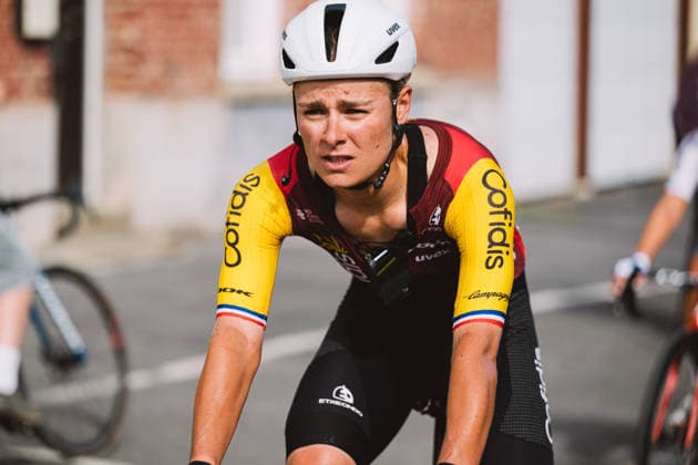 A Travers Les Hauts-de-France, Finishline Of 4th Edition Victoire Berteau of France, riding for Team Cofidis, is pictured after the finish line of A Travers les Hauts-de-France (UCI WE 1.1), a 130.5-kilometer race between Queant and Ecourt-Saint-Quentin in Pas-de-Calais, France. Ecourt-Saint-Quentin France  Copyright: xGautierxDemouveauxx originalFilename:demouveaux-notitle260912_npymt.jpg