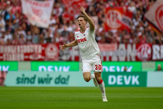 12.09.2026, GER, Fussball, Herren, Bundesliga , 1. Bundesliga, Saison 2026 2027, 1. FC Köln - SV Werder Bremen Marius Bülter (KOE) gestikuliert, Gestik *** September 12, 2026, GER, Soccer, Men s, Bundesliga, 1. Bundesliga, 2026–2027 Season, 1. FC Köln vs. SV Werder Bremen, Marius Bülter (KOE) gesturing, gestures Copyright: xSvenxHanischx