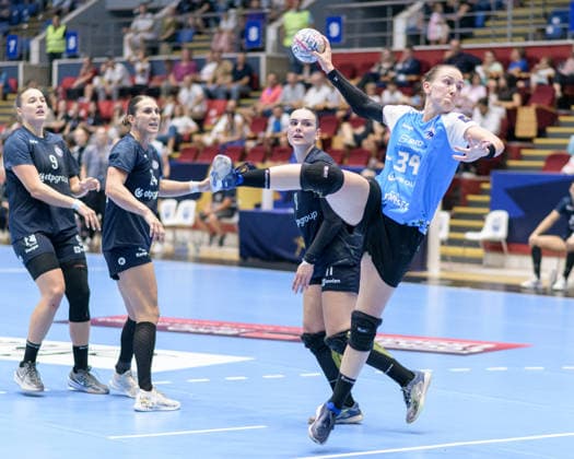 CSM BucureÈ™ti Vs OTP Group Buducnost - EHF Champions League Women 2026 27 Round 2 Brnovic of CSM Bucuresti plays against OTP Group Buducnost during the EHF Champions League Women match at Sala Polivalenta in Bucharest, Romania, on September 12, 2026. Bucuresti Romania  Copyright: xStefanxPanaitescux originalFilename:panaitescu-notitle260912_npFTh.jpg