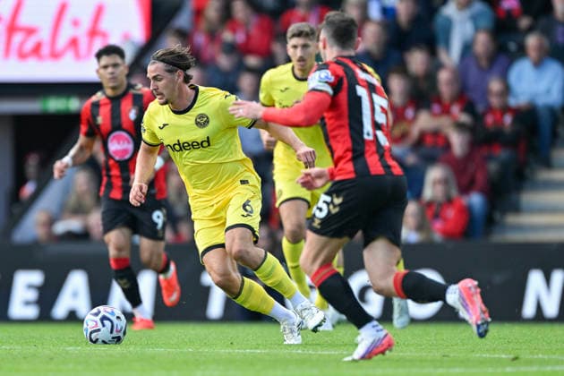 Bournemouth v Brentford Premier League Yehor Yarmoliuk of Brentford on the attack during the Premier League match at the Vitality Stadium, Bournemouth 12 09 2026 UK Newspapers OUT Copyright: xJeremyxLandeyx FIL-23934-0076