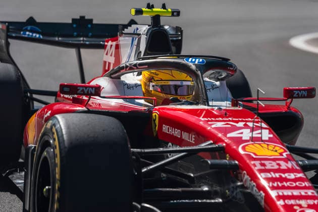 Formula 1 TAG Heuer Gran Premio de Espana 2026 Remy Midez OVERTAKE MAXPPP - Madrid 12 09 2026 44 HAMILTON Lewis (gbr), Scuderia Ferrari HP, action at the Formula 1 TAG Heuer Gran Premio de Espana 2026, the 14th round of the 2026 FIA Formula 1 World Championship, WM, Weltmeisterschaft at the Madrid Street Circuit in Madrid, Spain, from 10 to 13 September 2026 Madrid Madrid Street Circuit Spain  Copyright: xOVERTAKE MAXPPPxRemyxMidezx OVT202609129845 OVT202609129845