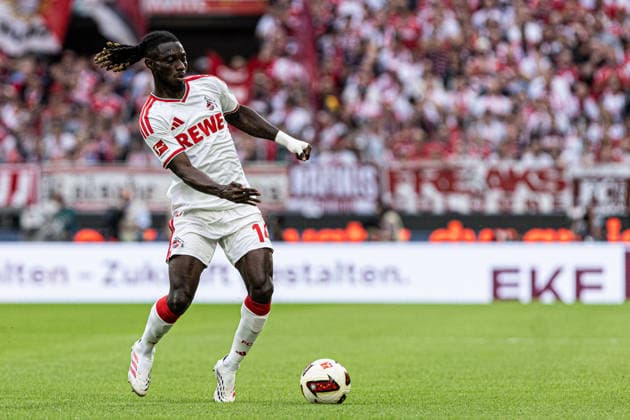 1.Bundesliga: 1. FC Köln - SV Werder Bremen; 12.09.2026 Gideon Mensah (1. FC Köln, 14) 1.Fußball Bundesliga 3. Spieltag: 1. FC Köln - SV Werder Bremen; RheinEnergieStadion, Köln; 12.09.2026 DFL regulations prohibit any use of photographs as image sequences and or quasi video. *** 1 Bundesliga 1 FC Köln vs. SV Werder Bremen September 12, 2026 Gideon Mensah 1 FC Köln, 14 1 Soccer Bundesliga Matchday 3 1 FC Köln vs. SV Werder Bremen RheinEnergieStadion, Cologne, September 12, 2026 DFL regulations prohibit any use of photographs as image sequences and or quasi-video Copyright: xBEAUTIFULxSPORTS Buriakovx