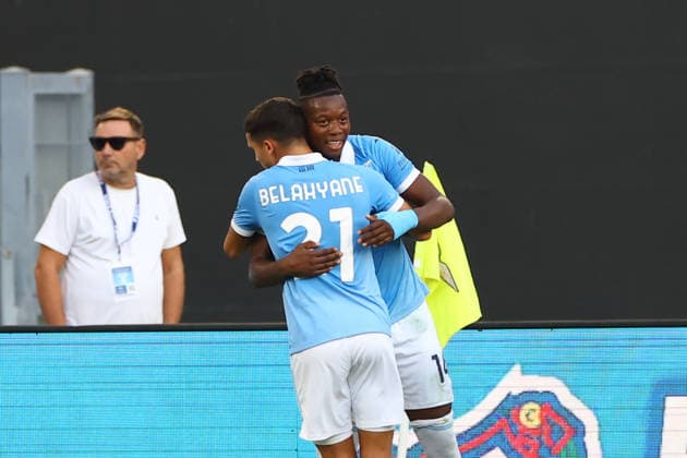 September 12, 2026, Rome, Lazio, Italy: Tijani Noslin of Lazio celebrates after scoring their second gol during Serie A soccer match SS Lazio - AC Milan at Stadio Olimpico on September 12 2026 in Rome , Italy. Rome Italy - ZUMAl131 20260912_zsp_l131_037 Copyright: xCiroxDexLucax