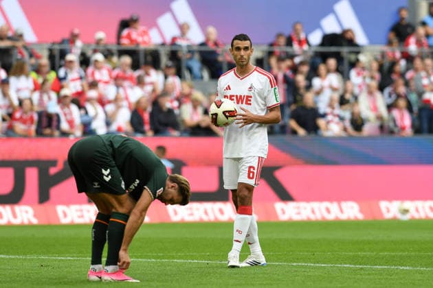 Ellyes Skhiri (1. FC Koeln) am Elfmeterpunkt waehrend des Spiels der 1. Bundesliga zwischen 1. FC Koeln und SV Werder Bremen, RheinEnergieStadion am 12. September 2026 in Koeln, Deutschland. (Foto von Ralf Treese DeFodi Images) +++ Ellyes Skhiri (1. FC Koeln) looks on during the Bundesliga match between 1. FC Koeln and SV Werder Bremen at RheinEnergieStadion on September 12, 2026 in Cologne, Germany. (Photo by Ralf Treese DeFodi Images) DFB DFL REGULATIONS PROHIBIT ANY USE OF PHOTOGRAPHS AS IMAGE SEQUENCES AND OR QUASI-VIDEO. (Photo by Ralf Treese DeFodi Images) - *** Ellyes Skhiri of 1. FC Köln at the penalty spot during the Bundesliga match between 1. FC Köln and SV Werder Bremen, RheinEnergieStadion on September 12, 2026, in Cologne, Germany. Photo by Ralf Treese, DeFodi Images. Ellyes Skhiri of 1. FC Köln looks on during the Bundesliga match between 1. FC Köln and SV Werder Bremen at RheinEnergieStadion on September 12, 2026 in Cologne, Germany. Photo by Ralf Treese, DeFodi Images. DFB and DFL regulations prohibit any use of photographs as image sequences and or quasi-video. Photo by Ralf Treese, DeFodi Images.