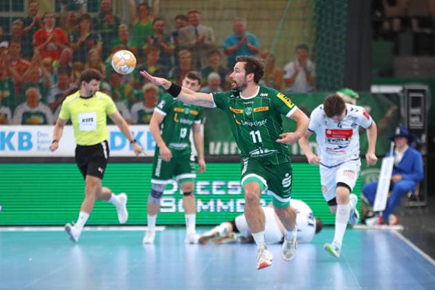 Handball, HBL2: SC DHfK Leipzig - VfL Lübeck-Schwartau; 12.09.2026 Lukas Binder (11, SC DHfK Leipzig). Handball, 2. Bundesliga, Saison 2026 2027, 3. Spieltag: SC DHfK Leipzig vs. VfL Lübeck-Schwartau am 12.09.2026 in der Quarterback Immobilien Arena Leipzig. Copyright: xBEAUTIFULxSPORTS JanxKaeferx