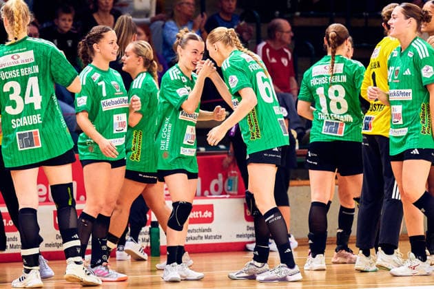 Fuechse Berlin, Mannschaftsbild, GER, 2. Handball - Bundesliga Frauen, Fuechse Berlin vs. Rostocker HC (Rostock Dolphins), Saison 2026 27, 3. Spieltag, 12.09.2026, GER, 2. Handball - Bundesliga Frauen, Fuechse Berlin vs. Rostocker HC (Rostock Dolphins), Saison 2026 27, 3. Spieltag, 12.09.2026, Berlin