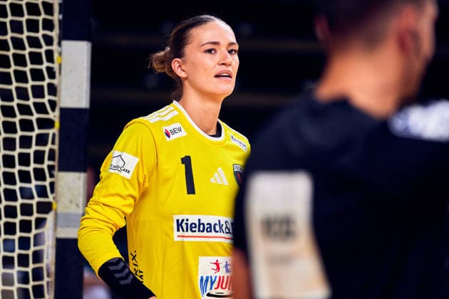 DANIQUE TROOSTER (Fuechse Berlin, 01), GER, 2. Handball - Bundesliga Frauen, Fuechse Berlin vs. Rostocker HC (Rostock Dolphins), Saison 2026 27, 3. Spieltag, 12.09.2026, GER, 2. Handball - Bundesliga Frauen, Fuechse Berlin vs. Rostocker HC (Rostock Dolphins), Saison 2026 27, 3. Spieltag, 12.09.2026, Berlin