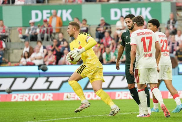 Deutschland: 1.Bundesliga 2026 2027 3. Spieltag, 1.FC Köln vs SV Werder Bremen, Samstag, 12.09.2026 RheinEnergieStadion (Köln, Nordrhein-Westfalen, Deutschland) Marvin Schwäbe (1. FC Köln, 1) *** Germany 1 Bundesliga 2026–2027, Matchday 3: 1. FC Köln vs. SV Werder Bremen, Saturday, September 12, 2026, RheinEnergieStadion, Cologne, North Rhine-Westphalia, Germany; Marvin Schwäbe, 1. FC Köln, 1 Copyright: xMerlexKölkingx