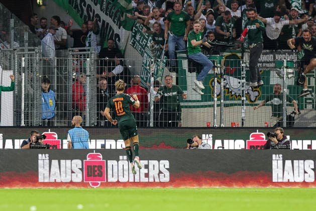 12.09.2026, GER, Fussball, Herren, Bundesliga , Saison 2026 2027, 1. FC Köln - SV Werder bremen Niclas Füllkrug (Bremen) Torjubel, jubelt nach seinem Treffer zum 1:1 Köln RheinEnergieSTADION Nordrhein-Westfalen Deutschland *** September 12, 2026, Germany, Soccer, Men s, Bundesliga, 2026–2027 Season, 1. FC Köln vs. SV Werder Bremen; Niclas Füllkrug (Bremen) celebrates his goal, which tied the score at 1–1, at the RheinEnergieSTADION in Cologne, North Rhine-Westphalia, Germany Copyright: xAdrianxSchlüterx