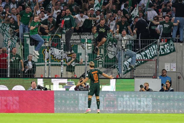 12.09.2026, GER, Fussball, Herren, Bundesliga , Saison 2026 2027, 1. FC Köln - SV Werder bremen Niclas Füllkrug (Bremen) Torjubel, jubelt nach seinem Treffer zum 1:1 Köln RheinEnergieSTADION Nordrhein-Westfalen Deutschland *** September 12, 2026, Germany, Soccer, Men s, Bundesliga, 2026–2027 Season, 1. FC Köln vs. SV Werder Bremen; Niclas Füllkrug (Bremen) celebrates his goal, which tied the score at 1–1, at the RheinEnergieSTADION in Cologne, North Rhine-Westphalia, Germany Copyright: xAdrianxSchlüterx