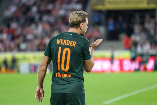 12.09.2026, GER, Fussball, Herren, Bundesliga , 1. Bundesliga, Saison 2026 2027, 1. FC Köln - SV Werder Bremen Niclas Füllkrug (SVW)Torjubel, jubelt nach seinem Treffer zum 1:1 *** September 12, 2026, Germany, Soccer, Men s, Bundesliga, 1. Bundesliga, 2026–2027 Season, 1. FC Köln vs. SV Werder Bremen, Niclas Füllkrug (SVW) celebrates his goal, which tied the score at 1–1 Copyright: xSvenxHanischx