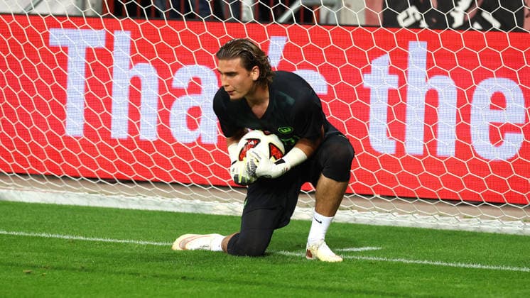 St. Pauli vs. VfL, 2. BL Hamburg, 12.09.2026, Fußball, Herren, Saison 2026 2027, 2. BL, FC St. Pauli vs. VfL Wolfsburg: Torwart Jakub Zielinski (VfL Wolfsburg) (DFL DFB REGULATIONS PROHIBIT ANY USE OF PHOTOGRAPHS as IMAGE SEQUENCES and or QUASI-VIDEO) Deutschland *** St. Pauli vs. VfL, Bundesliga 2, Hamburg, September 12, 2026, Soccer, Men s, 2026–2027 Season, 2nd Bundesliga, FC St. Pauli vs. VfL Wolfsburg, Goalie Jakub Zielinski, VfL Wolfsburg. DFL and DFB regulations prohibit any use of photographs as image sequences and or quasi-video. Germany