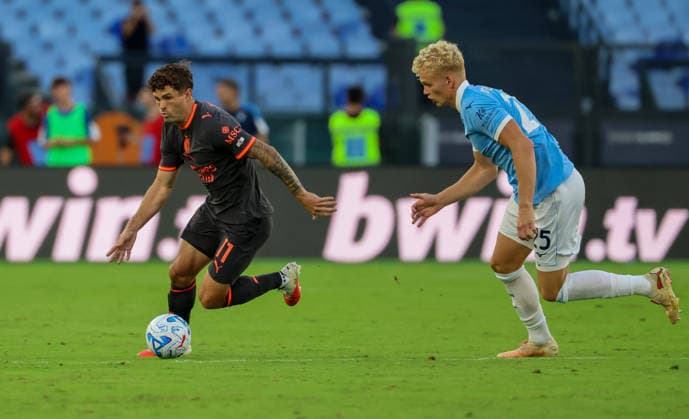 September 12, 2026, Roma, Lazio, ITALIA: Christian Pulisic of AC Milan During the football match on September 12, 2026Ã¢â‚¬part of the 2026 27 Italian Serie A seasonÃ¢â‚¬played at the Stadio Olimpico in Rome between SS Lazio and FC Milan. Roma ITALIA - ZUMAs236 20260912_aap_s236_070 Copyright: xFabioxSassox