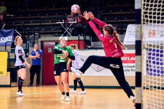 MICHELLE STEFES (Fuechse Berlin, 14), GER, 2. Handball - Bundesliga Frauen, Fuechse Berlin vs. Rostocker HC (Rostock Dolphins), Saison 2026 27, 3. Spieltag, 12.09.2026, GER, 2. Handball - Bundesliga Frauen, Fuechse Berlin vs. Rostocker HC (Rostock Dolphins), Saison 2026 27, 3. Spieltag, 12.09.2026, Berlin