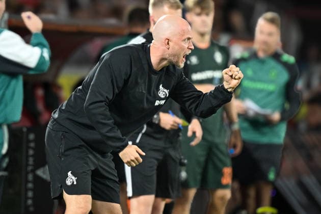 Rene Wagner (Koeln) Mimik starker Gesichtsausdruck Emotion. Gestik Geste gestikuliert 12.09.2026 ¢ Fussball ¢ 1. FC Koeln vs SV Werder Bremen, RheinEnergieStadion, Koeln, DFB DFL REGULATIONS PROHIBIT ANY USE OF PHOTOGRAPHS AS IMAGE SEQUENCES AND OR QUASI-VIDEO NRW Germany *** Rene Wagner, Cologne; facial expressions; strong facial expression; emotion; gestures; gesturing; September 12, 2026; ¢ Soccer; ¢ 1. FC Cologne vs. SV Werder Bremen, RheinEnergieStadion, Cologne, DFB DFL regulations prohibit any use of photographs as image sequences and or quasi-video NRW Germany Copyright: xpepphotox xHorstxMauelshagenx pep00321, pep_20260912_hm