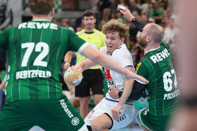 Handball, HBL2: SC DHfK Leipzig - VfL Lübeck-Schwartau; 12.09.2026 Magnus Holpert (22, Lübeck-Schwartau). Handball, 2. Bundesliga, Saison 2026 2027, 3. Spieltag: SC DHfK Leipzig vs. VfL Lübeck-Schwartau am 12.09.2026 in der Quarterback Immobilien Arena Leipzig. Copyright: xBEAUTIFULxSPORTS JanxKaeferx