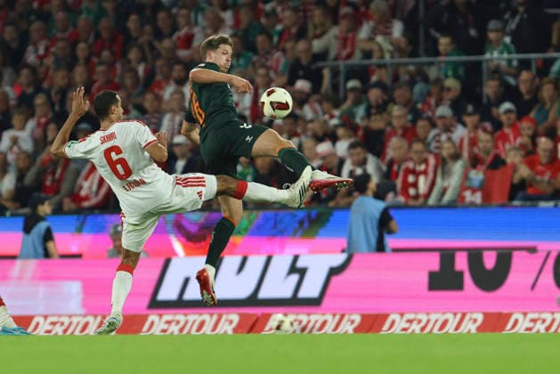 Ellyes Skhiri (1. FC Koeln) und Cedric Itten (SV Werder Bremen) im Zweikampf waehrend des Spiels der 1. Bundesliga zwischen 1. FC Koeln und SV Werder Bremen, RheinEnergieStadion am 12. September 2026 in Koeln, Deutschland. (Foto von Oliver Kaelke DeFodi Images) +++ Ellyes Skhiri (1. FC Koeln) und Cedric Itten (SV Werder Bremen) battle for the ball during the Bundesliga match between 1. FC Koeln and SV Werder Bremen at RheinEnergieStadion on September 12, 2026 in Cologne, Germany. (Photo by Oliver Kaelke DeFodi Images) DFB DFL REGULATIONS PROHIBIT ANY USE OF PHOTOGRAPHS AS IMAGE SEQUENCES AND OR QUASI-VIDEO. (Photo by Oliver Kaelke DeFodi Images) - *** Ellyes Skhiri of 1. FC Köln and Cedric Itten of SV Werder Bremen battle for the ball during the Bundesliga match between 1. FC Köln and SV Werder Bremen at RheinEnergieStadion on September 12, 2026, in Cologne, Germany. Photo by Oliver Kaelke, DeFodi Images. Ellyes Skhiri of 1. FC Köln and Cedric Itten of SV Werder Bremen battle for the ball during the Bundesliga match between 1. FC Köln and SV Werder Bremen at RheinEnergieStadion on September 12, 2026 in Cologne, Germany Photo by Oliver Kaelke, DeFodi Images DFB and DFL regulations prohibit any use of photographs as image sequences and or quasi-video Photo by Oliver Kaelke, DeFodi Images