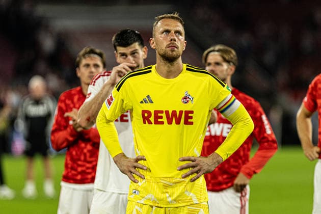 1.Bundesliga: 1. FC Köln - SV Werder Bremen; 12.09.2026 Marvin Schwäbe (1. FC Köln, 1) nach dem Spiel 1.Fußball Bundesliga 3. Spieltag: 1. FC Köln - SV Werder Bremen; RheinEnergieStadion, Köln; 12.09.2026 DFL regulations prohibit any use of photographs as image sequences and or quasi video. *** 1 Bundesliga 1 FC Cologne SV Werder Bremen September 12, 2026 Marvin Schwäbe 1 FC Cologne, 1 after the game 1 Soccer Bundesliga Matchday 3 1 FC Cologne SV Werder Bremen RheinEnergieStadion, Cologne, September 12, 2026. DFL regulations prohibit any use of photographs as image sequences and or quasi-video. Copyright: xBEAUTIFULxSPORTS Buriakovx