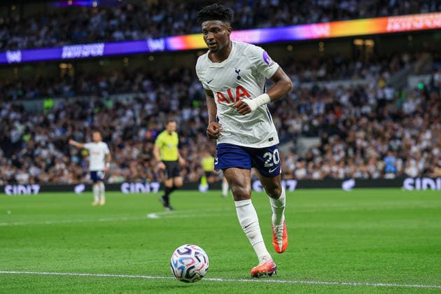 Tottenham Hotspur v Everton, Premier League Tottenham Hotspur Midfielder Mohammed Kudus (20) during the Premier League match between Tottenham Hotspur and Everton at Tottenham Hotspur Stadium, London, UK on 12 September 2026. London Tottenham Hotspur Stadium London UK Editorial use only DataCo restrictions apply See www.football-dataco.com , Copyright: xChrisxFoxwellx PSI-24863-0100