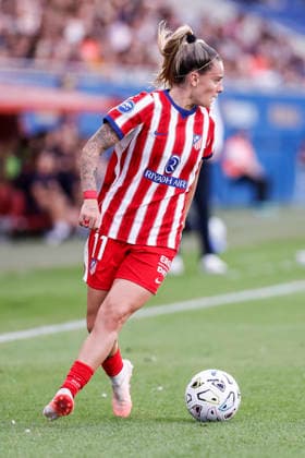 September 12, 2026, Sant Joan Despi, Barcelona, Spain: Rosa Maria Otermin Abella of Atletico de Madrid in action during the Spanish Women league, Liga F, football match played between FC Barcelona, Barca and Atletico de Madrid at Johan Cruyff Stadium on September 12, 2026 in Sant Joan Despi, Barcelona. Sant Joan Despi Spain - ZUMAa181 20260912_zaa_a181_242 Copyright: xJavierxBorregox