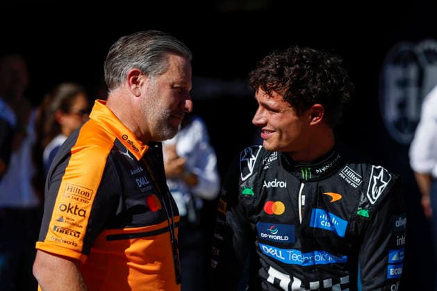 Madrid: Motorsport: FIA F1 Grand Prix of Spain, Formula 1 2026 on September, 12, 2026, (Photo by Hoch Zwei) BROWN Zak (usa), CEO of of McLaren Racing¨¨01 NORRIS Lando (gbr), McLaren F1 Team MCL40, action Madrid Spain *** Madrid Motorsport FIA F1 Grand Prix of Spain, Formula 1 2026 on September 12, 2026, Photo by Hoch Zwei BROWN Zak (USA), CEO of McLaren Racing¨¨01 NORRIS Lando (GBR), McLaren F1 Team MCL40, in action in Madrid, Spain