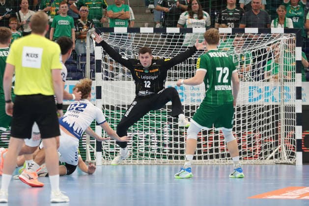 Handball, HBL2: SC DHfK Leipzig - VfL Lübeck-Schwartau; 12.09.2026 Torwart Anadin Suljakovic (12, SC DHfK Leipzig). Handball, 2. Bundesliga, Saison 2026 2027, 3. Spieltag: SC DHfK Leipzig vs. VfL Lübeck-Schwartau am 12.09.2026 in der Quarterback Immobilien Arena Leipzig. Copyright: xBEAUTIFULxSPORTS JanxKaeferx