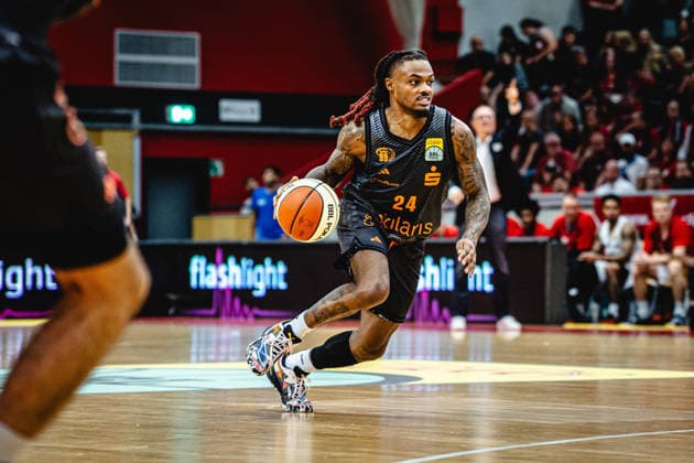 12.09.2026, xhfmx, Basketball BBL Pokal, Giessen 46ers - Chemnitz 99ers Cobe Williams (Chemnitz 99ers, 24) Giessen