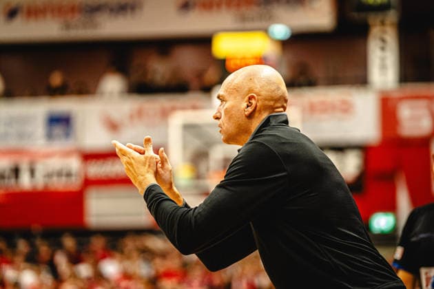12.09.2026, xhfmx, Basketball BBL Pokal, Giessen 46ers - Chemnitz 99ers Rodrigo Pastore (Coach Chemnitz 99ers) Giessen