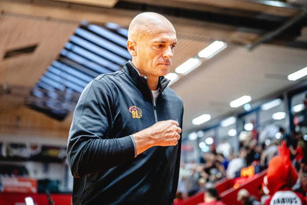 12.09.2026, xhfmx, Basketball BBL Pokal, Giessen 46ers - Chemnitz 99ers Rodrigo Pastore (Coach Chemnitz 99ers) Giessen