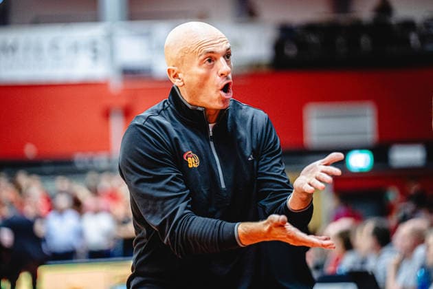 12.09.2026, xhfmx, Basketball BBL Pokal, Giessen 46ers - Chemnitz 99ers Rodrigo Pastore (Coach Chemnitz 99ers) Giessen