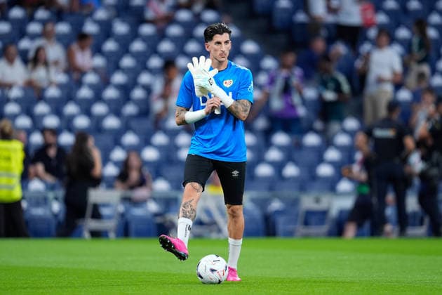September 12, 2026, Madrid, Madrid, Spain: Dani Cardenas of Rayo Vallecano looks on during the Spanish League, LaLiga EA Sports, football match played between Real Madrid and Rayo Vallecano at Bernabeu stadium on September 12, 2026, in Madrid, Spain. Real Madrid V Rayo Vallecano - LaLiga EA Sports  - ZUMAa181 20260912_zaa_a181_280 Copyright: xDennisxAgyemanx