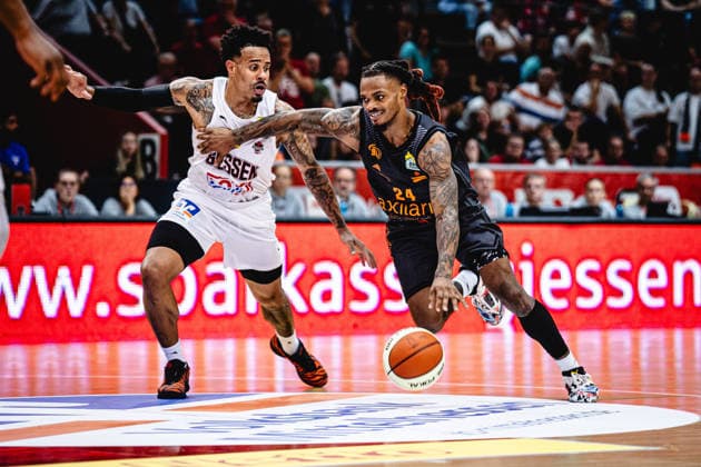 12.09.2026, xhfmx, Basketball BBL Pokal, Giessen 46ers - Chemnitz 99ers Cobe Williams (Chemnitz 99ers, 24) Giessen