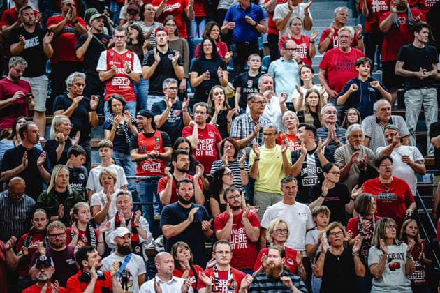 12.09.2026, xhfmx, Basketball BBL Pokal, Giessen 46ers - Chemnitz 99ers Gießener Publikum Giessen