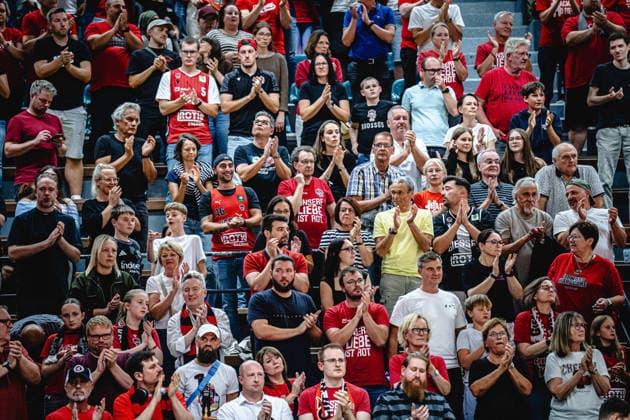 12.09.2026, xhfmx, Basketball BBL Pokal, Giessen 46ers - Chemnitz 99ers Gießener Publikum Giessen